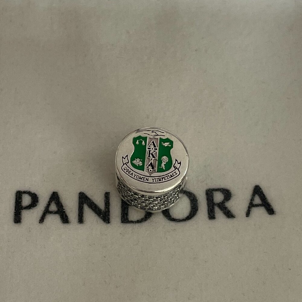 Pandora AKA Charm Alpha Kappa Alpha Sorority Pendant Charm